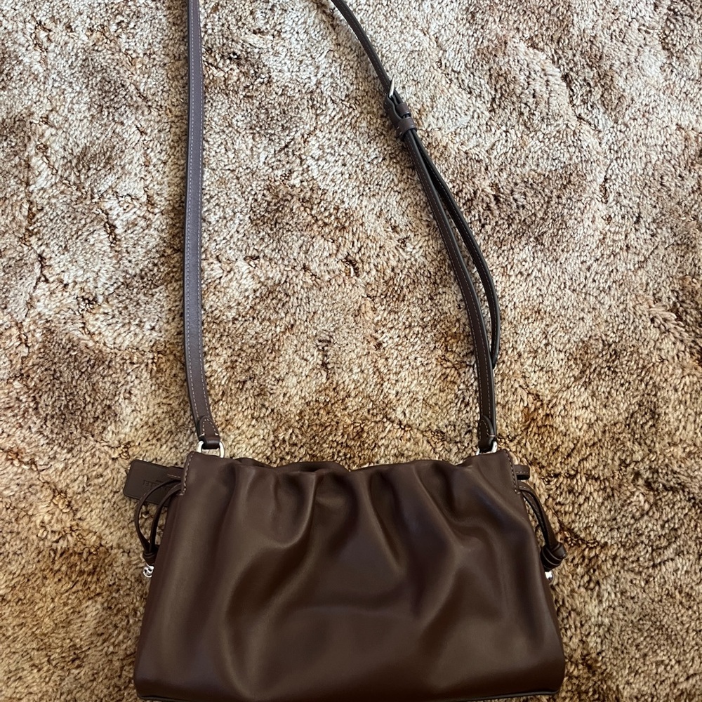 Coach Faye Crossbody in dark brown with silver hardware - Picture 2 of 6